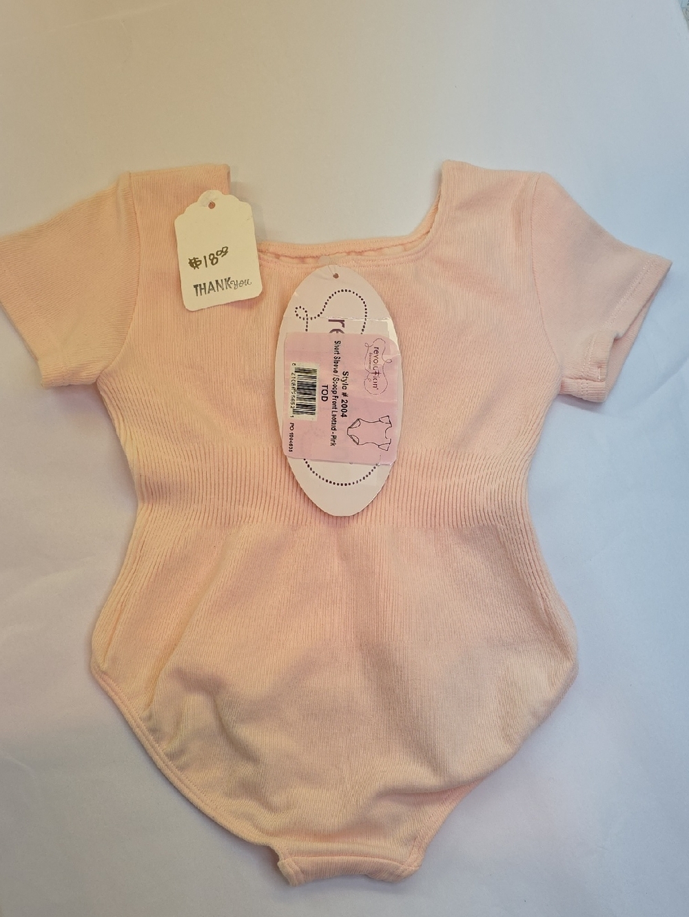 Revolution Ribbed Leotard in Light Pink
